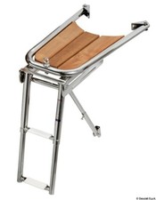 Delfiniera teak con scaletta