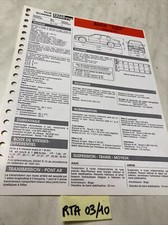 Fiche technique automobile BMW