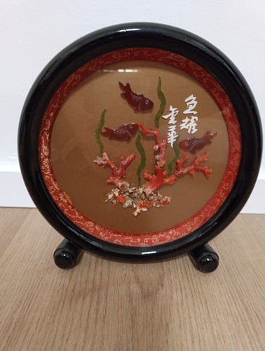 Diorama cinese con corallo - cinese,