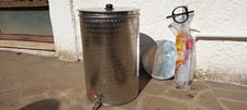 Contenitore  in acciaio inox  100 litri con rubinetto, Galleggiante  Vino E Olio