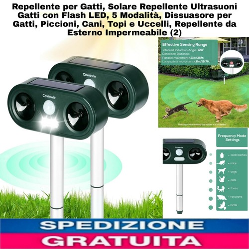 Repellente gatti solare - repellente, x
