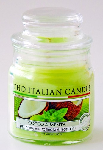 Candela vaso vetro italian - in,