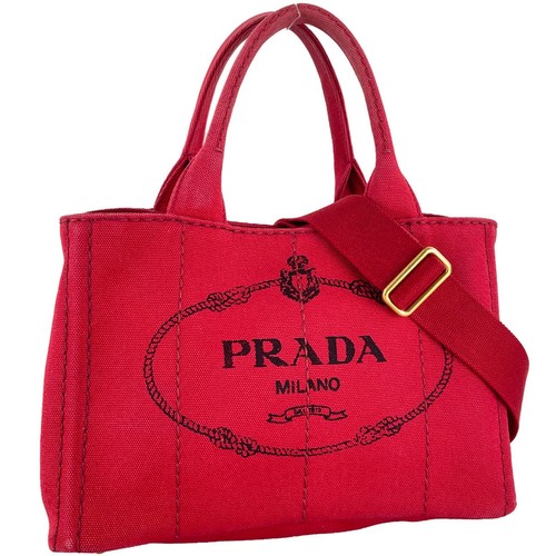 Borsa mano prada canapa in - a,
