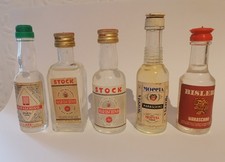 5 bottigliette mignon liquore