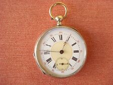 ANTICO OROLOGIO DA TASCA PER UOMO  IN ARGENTO A CHIAVETTA EPOCA INIZI '900