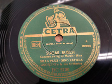 78 giri-10"PIZZI , LATILLA "VOLEVO DIR DI NO - SUGAR BUSCH"CETRA DC 5700 - EX