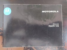 MANUALE ISTRUZIONI + LIBRETTO INTRODUTTIVO MOTOROLA RAZR V3i ITALIANO 2006