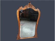 SPECCHIERA CAMINIERA IN NOCE INTEGRA EPOCA XIX SECOLO RESTAURATA