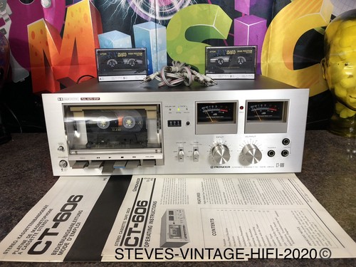Pioneer 606 stereo cassette - ct-606,