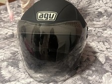 A-Pro Sniper Casco Jet Moto Unisex, Taglia L - Nero Opaco Marca Agv