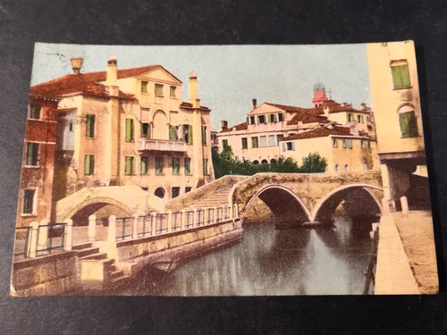 Cartolina 1916 venezia canale - venezia,