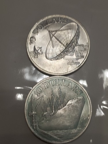 Singapore dollari 1975 e - 10,