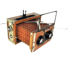 Contessa Nettel antica telecamera stereo a soffietto stereo tropicale tedesca stereo