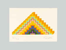 Joe TILSON - "Ziggurath", 1978 - Serigrafia, 15 x 21 cm