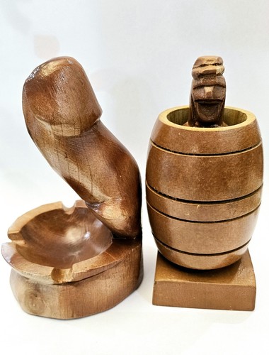 Posacenere per pene legno - posacenere, in