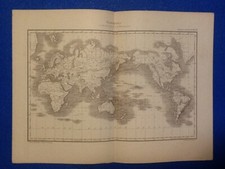 PLANISFERO NELLA PROJEZIONE DI MERCATOR __ 800" LIT. SALUSSOLIA