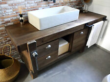 Mobile bagno FALEGNAME legno massello predisposto lavabo 180x60h80cm SU MISURA