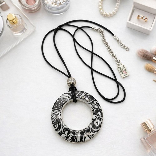 Collana medaglione reversibile