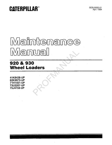 Manuale manutenzione pala