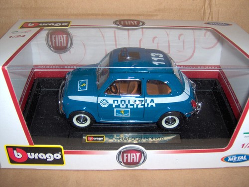 Fiat 500 polizia burago - fiat,