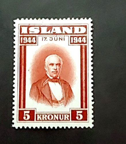 1944 sigurdsson 5kr mnh - 1944, vf