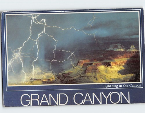 Cartolina fulmine nel canyon - fulmine,