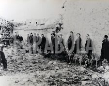 Foto Vintage II Guerra Mondiale Prigionieri tedeschi 1945 stampa 24x30 cm