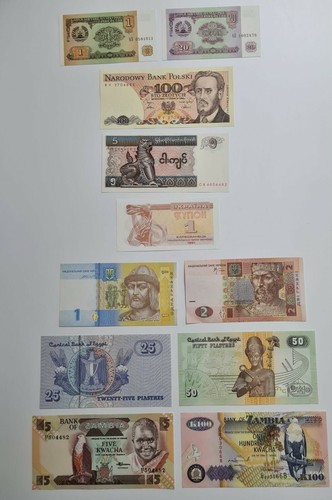 Banconote mondiali fds - 25,