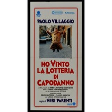 locandina HO VINTO LA LOTTERIA DI CAPODANNO neri Parenti paolo villaggio B155