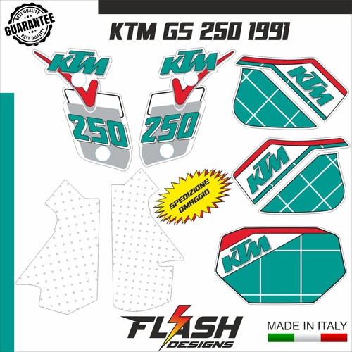 Kit adesivi ktm 250 1991 - ktm, gs