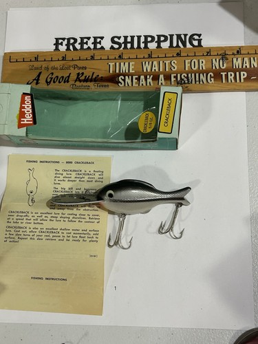 Vintage heddon crackleback - vintage,