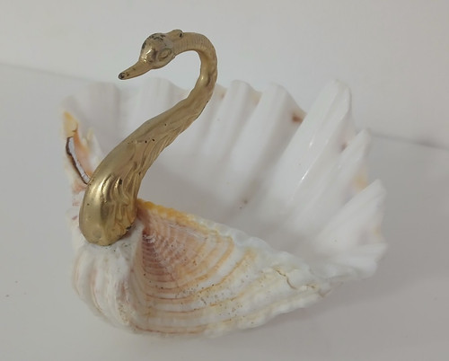 Cigno vintage conchiglia - cigno,