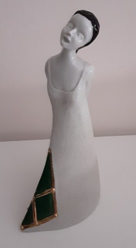 Statuetta ceramica bianca - ceramica,