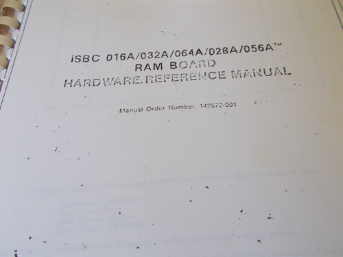 Manuali schede computer isbc - manuali,
