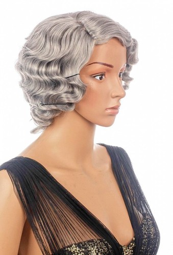 Parrucca capelli corti grigio