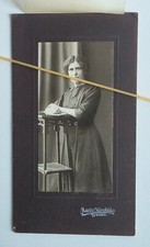 Antica orig. foto ritratto artistico donna 22 x 12