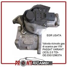 03G129637A Valvola ricircolo gas scarico (EGR) VW PASSAT VARIANT (3C5) 2.0 TDI