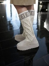 STIVALI DA DONNA LAURA BIAGIOTTI 9268 STIVALE IN TESSUTO BEIGE ELASTICIZZATO