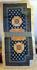 Bellissimo tappeto da sella originale e antico tappeto tibetano lana regione Ningxia Tapis