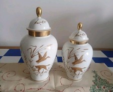 Potiche Vaso Vohenstrauss Johann Seltmann Bavaria Porcellana - Dipinto D'orato