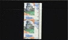 CASTLES 1000 L. NOTCHING AND CENTER STRONGLY SHIFTED VERTICAL PAIR LEFT EDGE WIT