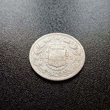 Vecchia Moneta Umberto I 1 Lira Ag 835 G 5 1899 Buona Conservazione Lotto 1373 