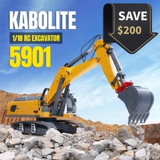 Bonus Price 1:18 Kabolite 5901 Sollevamento Elettronico RC Escavatore RTR Suono