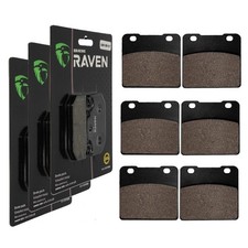 3 Kit plaquettes frein Av G, Av D et Ar Pour Suzuki GSX 1100 E ES EF de 1980 à 1