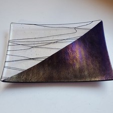 Piatto vetro artistico - in,