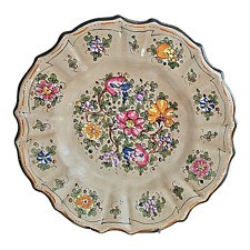 PIATTO IN CERAMICA DI GUBBIO da Parete Vintage ARTE MAIOLICA ITALY decorato 900