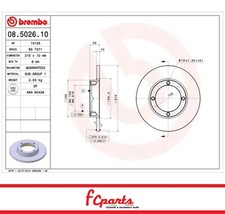 COPPIA DISCHI FRENO ANTERIORI SUZUKI ALTO II IV CARRY SWIFT BREMBO 08.5026.10