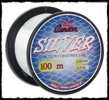 MONOFILO 100m DA PESCA MARE LAGO FILO NYLON TRASPARENTE PER MULINELLO E FINALI