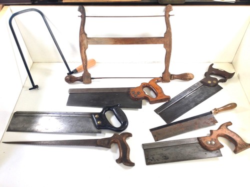 Workshop found vintage saws - found,