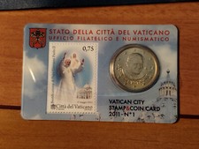 Coin card vatican city - card,
